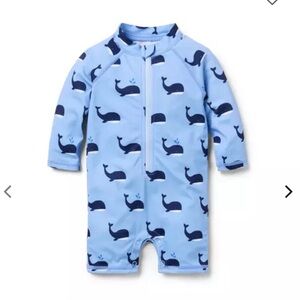Janie and Jack Whale Rash Guard Swimsuit